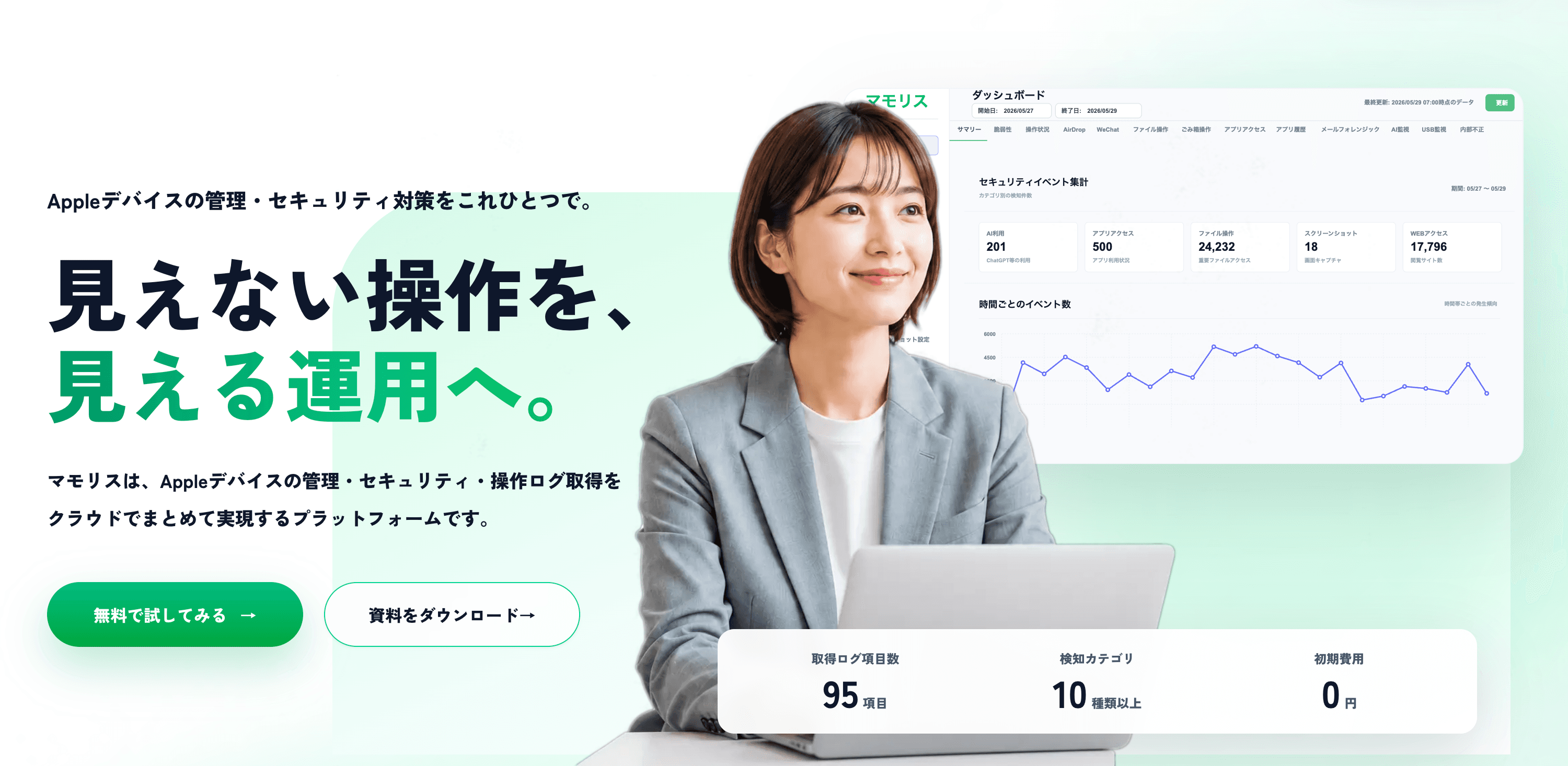 Apple端末のログ可視化ツール Mamoris